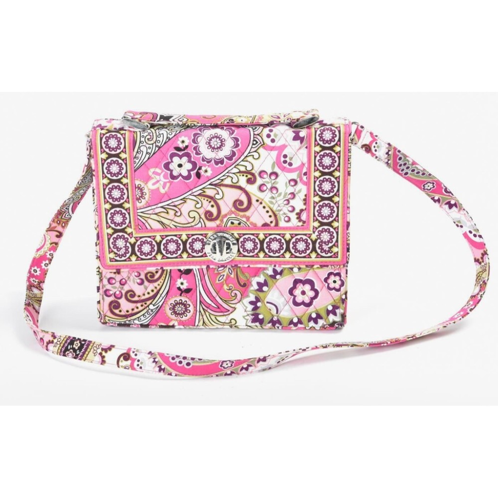 Vera Bradley Very Berry Paisley Julia Convertible Crossbody Bag ~ Retired ~ Pink